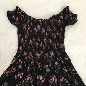 Charlotte Russe Black Floral Dress